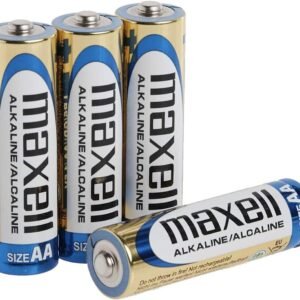 Batería AA Alcalina Maxell, Blíster con 4 Pilas