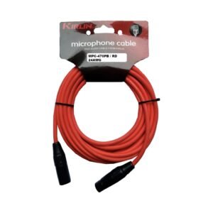 Cable Para Micrófono XLR de 10M Rojo Kirlin