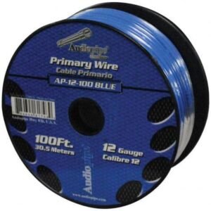 Rollo de Cable Primario Automotriz Azul 12 AWG, Audiopipe 30.5M