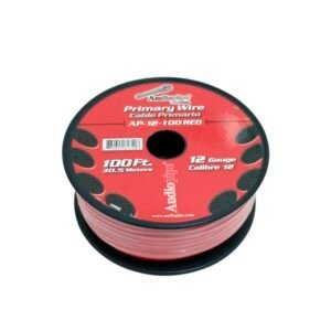 Rollo de Cable Primario Automotriz Rojo 12 AWG, Audiopipe 30.5M