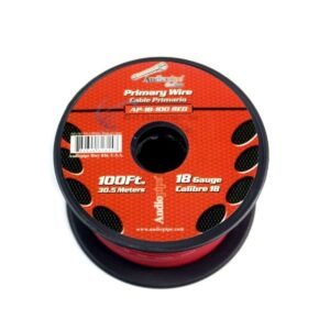 Rollo de Cable Primario Automotriz Rojo 18 AWG, Audiopipe 30.5M