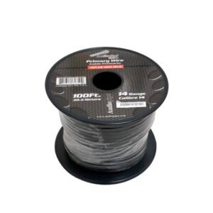 Rollo de Cable Primario Automotriz Negro 14 AWG, Audiopipe 30.5M