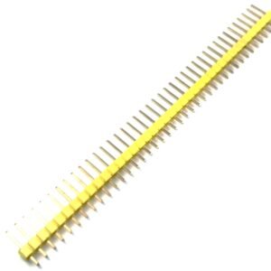 Tira de Pin Header Macho 40 Pines Amarillo