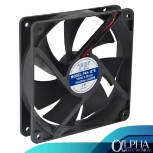 Ventilador 12V DC Marca TMC 12x12x2.5cm