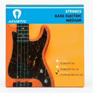 Juego De 6 Cuerdas Acustic, Para Bajo Eléctrico