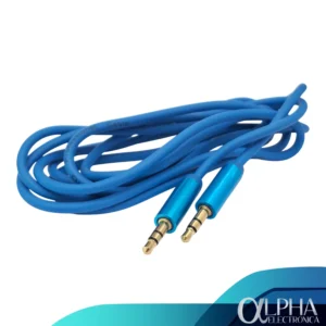 Cable Auxiliar Plug 3.5mm a 3.5mm 1.8 Metros Azul
