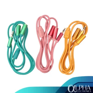 Cable Y 1 Plug 3.5mm Stereo a 2 Jack 3.5mm Stereo Colores